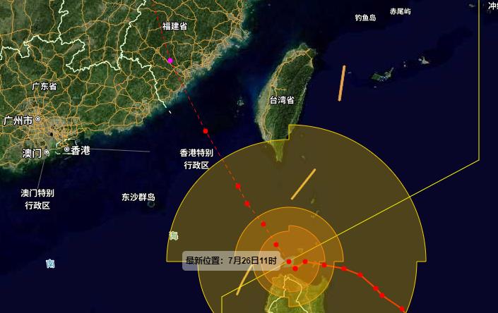 厦门台风最新消息2023年第5号台风 厦门处于台风危险半圆