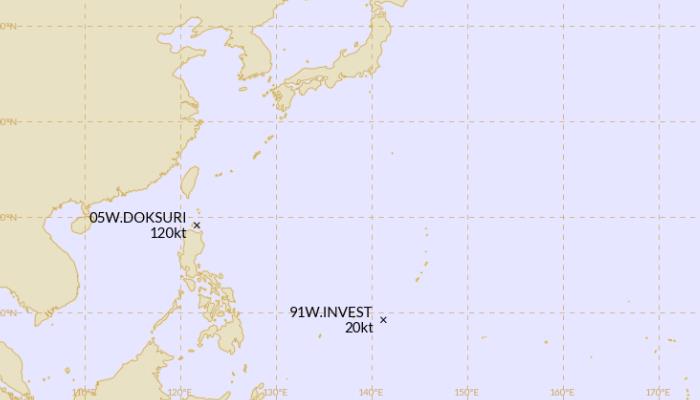 2023年第6号台风最新消息 “卡努”即将生成未来路径预测图