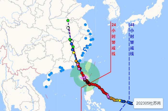 温州台风网最新台风实时路径 2023年第5号台风杜苏芮将一路北上或影响十余省份