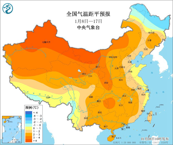 2024年1月9日发布我国多地气温偏高暖如三月 后期或有大范围雨雪