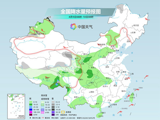 4月9日至10日北方多地将现弱降水 东北华北气温波动较大 4月9日至10日北方多地将现弱降水 东北华北气温波动较大