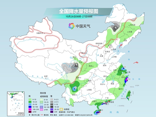 10月25日至26日浙江福建等地需警惕台风雨 新一股冷空气再度来袭